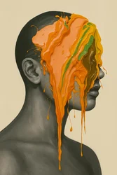 Golden Noise, 2025 (acrílico sobre tela)