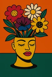 Grow Through It, 2025 (acrílico sobre tela)