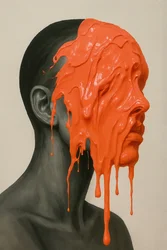 Molten Silence, 2025 (acrílico sobre tela)