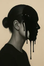 Obsidian Muse, 2025 (acrílico sobre tela)