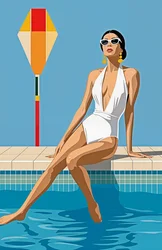 She Owns the Silence, 2025 (acrílico sobre tela)