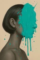 The Muted Bloom, 2025 (acrílico sobre tela)
