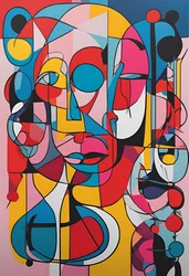 Vivid Reflections, 2024 (acrílico sobre tela)