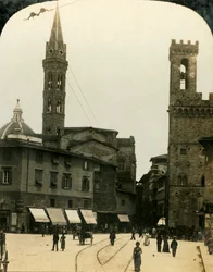 Praça San Firenze, Florença, Itália, c1909.