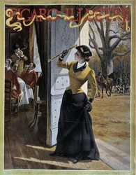 Mulher em traje de caça - em "Figaro Illustrated", de outubro de 1895