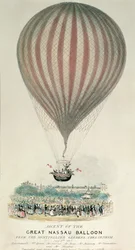 Subida do Grande Balão de Nassau, Jardins de Montpellier, 3 de julho de 1837
