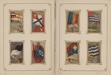 Bandeiras de todas as nações e dos Estados Unidos da América - Páginas 21 e 22, 1887