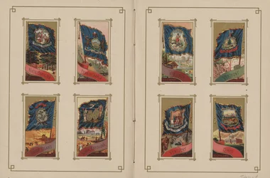 Bandeiras de todas as nações e dos Estados Unidos da América - Páginas 29 e 30, 1887