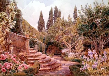 Um jardim mediterrânico