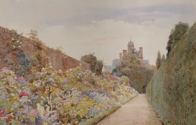 The Rose Walk em Mynthurst, c.1940 (lápis e aquarela)