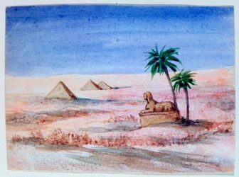 Esfinge e pirâmides, Gizé I, 1820-1876