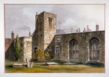 Vista da Capela Savoy, Palácio Savoy, Westminster, 1819
