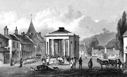 Westerham, Kent, gravado por H. Adlard, 1832