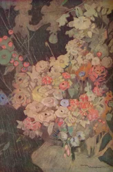 Fresco do florista, século c20