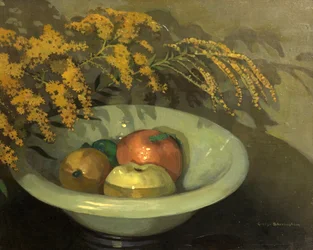 Fruta em uma tigela de jade
