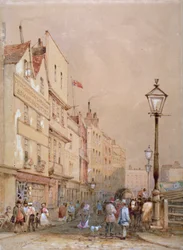 Vista do Smithfield Market, Cidade de Londres, 1844.