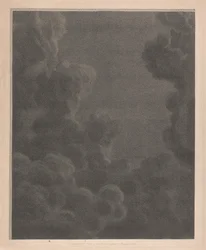 Janela Oeste da Capela, New College Oxford, Clouds, Part of the Nativity Scene