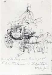 Carruagem do Cirurgião no Hospital St. Bartholomews, Londres, 1833