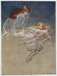 Alice na piscina de lágrimas