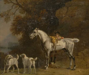 Estudos para ou depois do terceiro duque de Richmond com o Charleton Hunt, final da década de 1750.