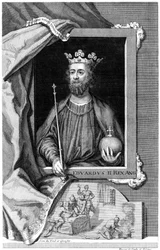 Eduardo II da Inglaterra. século 18