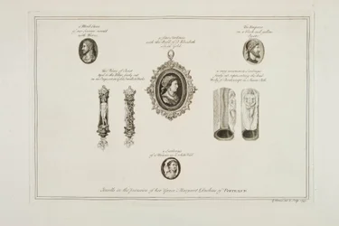 Jóias na posse de Sua Graça Margaret Duchess of Portland, 1749