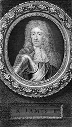 Rei James II da Inglaterra, século XVIII.