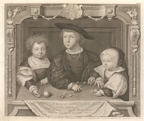 Três filhos do rei Henrique VII e de Isabel de Iorque, sua rainha