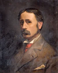 Auto-retrato de George Warren Blackham, final do século 19 e início do século 20.