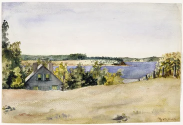 Gardiners Bay de Sag Harbor, 1899 (aguarela sobre papel)
