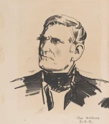 Retrato de um Homem, c.1922 (litho crayon sobre papel)