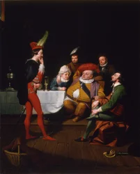 Falstaff promulgando Henrique IV, c.1834