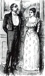 Um desenho animado intitulado "Sociedade Psíquica". Ilustrado por George du Maurier (1834-1896), cartoonista e autor franco-britânico