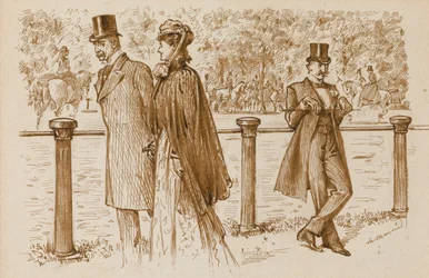 En Passant: Isso é Bounderson, não é Ele deveria ter sido afogado como um rnPuppy !, Revista Punch, 23 de julho 23 1892 (caneta e tinta sépia no papel)