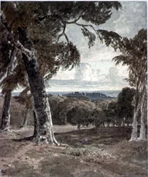 Windsor Park, com o castelo à distância
