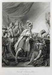 LOUIS IX, São Luís, de França (gravura)