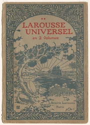 Larousse Universal: Capa (Le Larousse Universel) (xilogravura a cores)