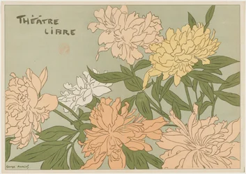 Programa Myrane e Les Chapons para o Théâtre Libre, 1889.