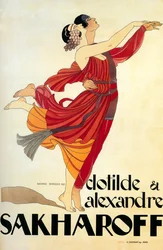 Dancers Clotilde e Alexandre Sakharoff 1921 (cartaz)