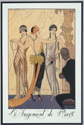 Falbalas et Fanfreluches, Almanac para 1924,O Julgamento de Paris, de George Barbier, impressão