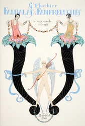 Capa de "Falbalas & Fanfreluches, Almanach des Modes Présentes, Passées et Futures".