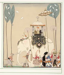 La Belle Missous de Personages de Comedie, pub. 1922 (impressão a estêncil)
