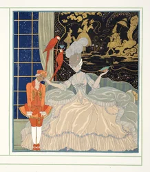 A Condessa de Personages de Comedie, pub. 1922 (impressão a estêncil)
