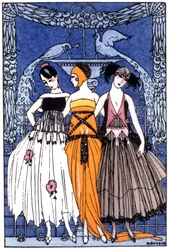the three Graces, c. 1920 (gravura)