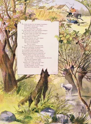 O lobo e o cordeiro, das Fábulas de Jean de La Fontaine (1621-95)