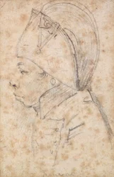 François Hanriot (1761-94) (lápis sobre papel)