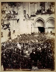 Cerimônia da lavagem dos pés, Igreja do Santo Sepulcro, Jerusalém