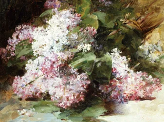 Lilases. Pintura de Georges Jeannin (1841-1925) Coleção particular.