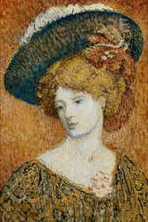 Mulher com chapéu; Femme au Chapeau - mulher com chapéu,