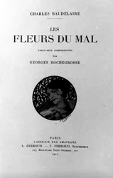 Frontispício de "As Flores do Mal" de Charles Baudelaire (1821-1867) ilustrado por Georges Antoine Rochegrosse (1859-1938) 1910